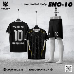 Áo Thiết Kế Không Logo ENO-10 Màu Đen