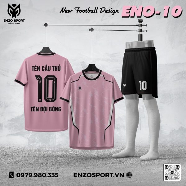 Áo Thiết Kế Không Logo ENO-10 Màu Hồng