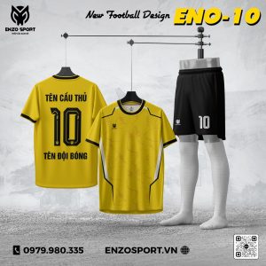 Áo Thiết Kế Không Logo ENO-10 Màu Vàng