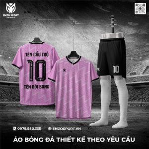 Áo Bóng Đá Không Logo Màu Hồng Đẹp Nhất