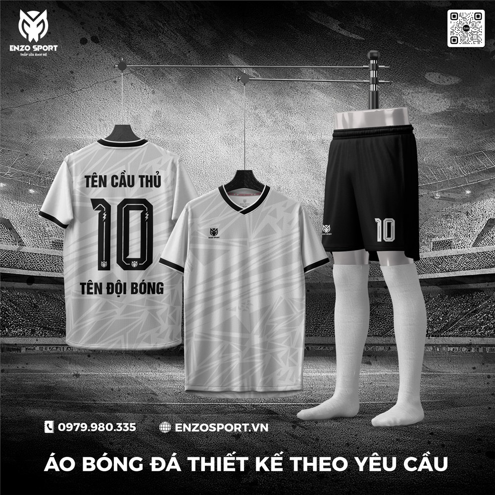 Áo Bóng Đá Không Logo Màu Trắng Mới Nhất