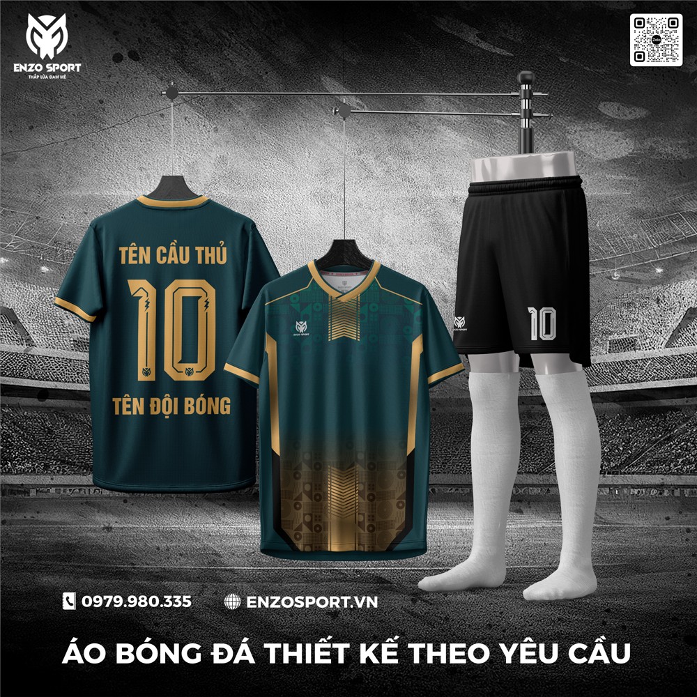 Áo Bóng Đá Không Logo Mà Xanh Mới Nhất