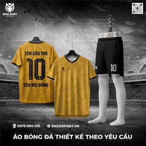 Áo Bóng Đá Không Logo Màu Vàng Mới Nhất