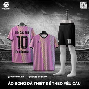 Áo Bóng Đá Không Logo Màu Hồng Đẹp Nhất