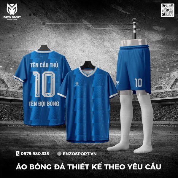 Áo Bóng Đá Không Logo Màu Xanh Bích Đẹp Nhất